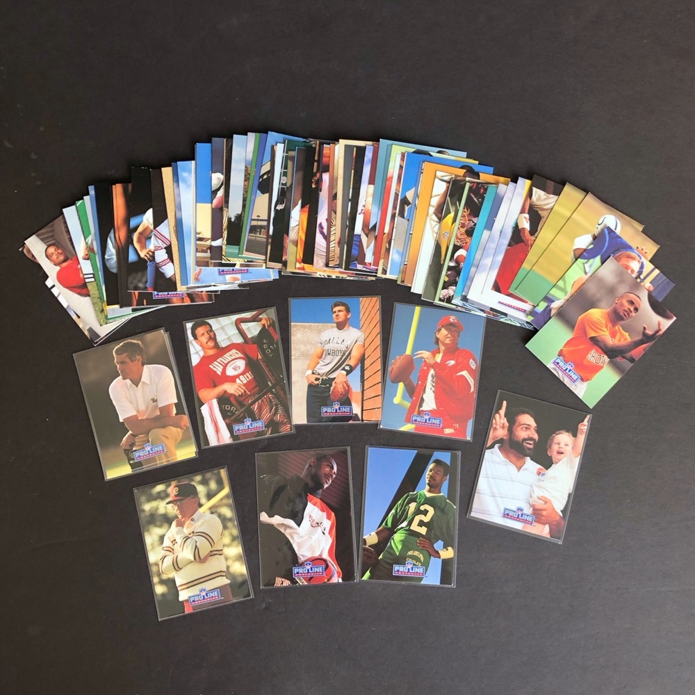 1991 Pro Line Portraits Joe Gibbs #235 NFL Football Card Lot of 89 Cards NM